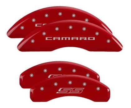 Mgp Caliper Covers 14241Scs5rd Red Powder Coat Finish Front And Rear Caliper