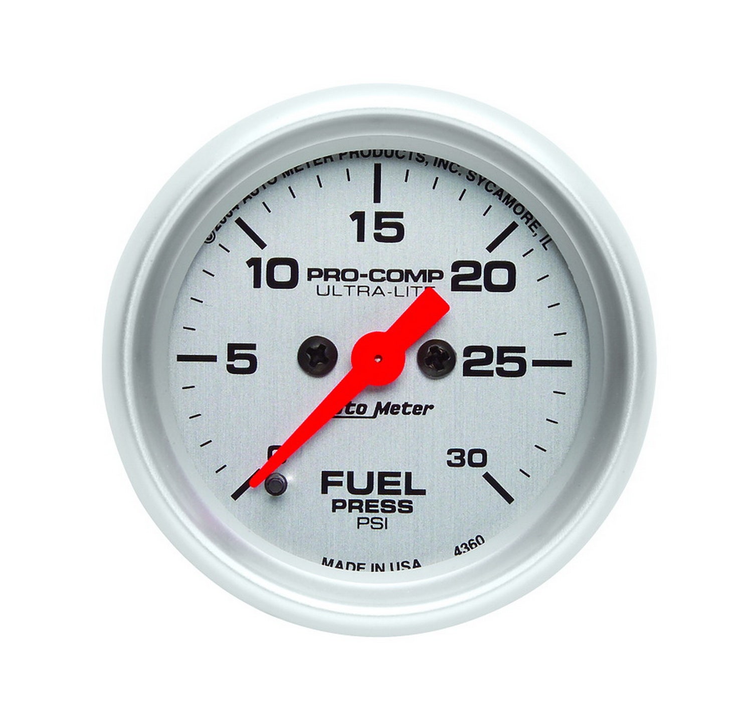 Autometer 4360 Ultra-Lite Electric Fuel Pressure Gauge Auto Meter Products