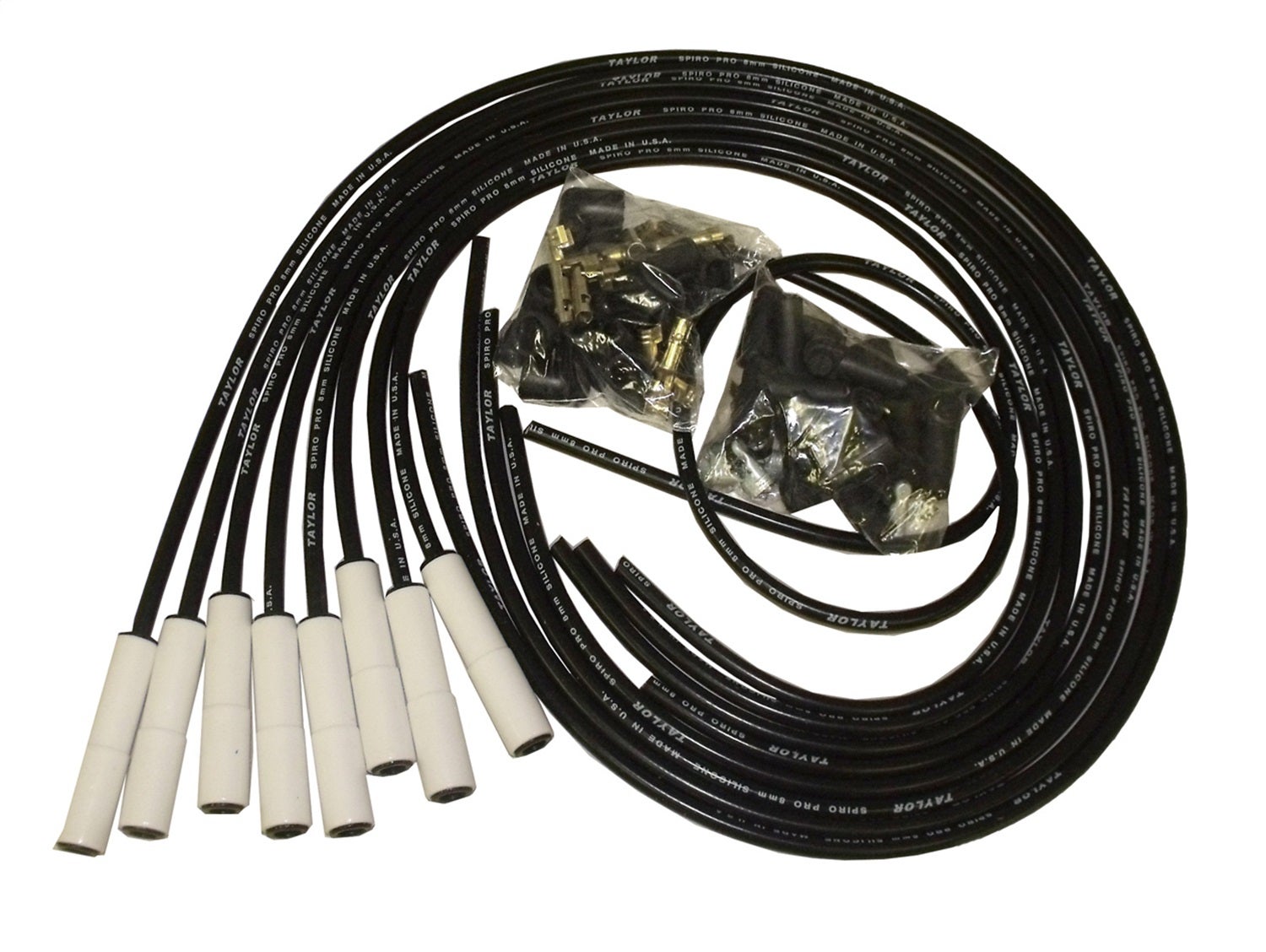 Taylor Cable 75055 8Mm Spiro-Pro Ignition Wire Set   8Mm Spiro-Pro Ignition Wire