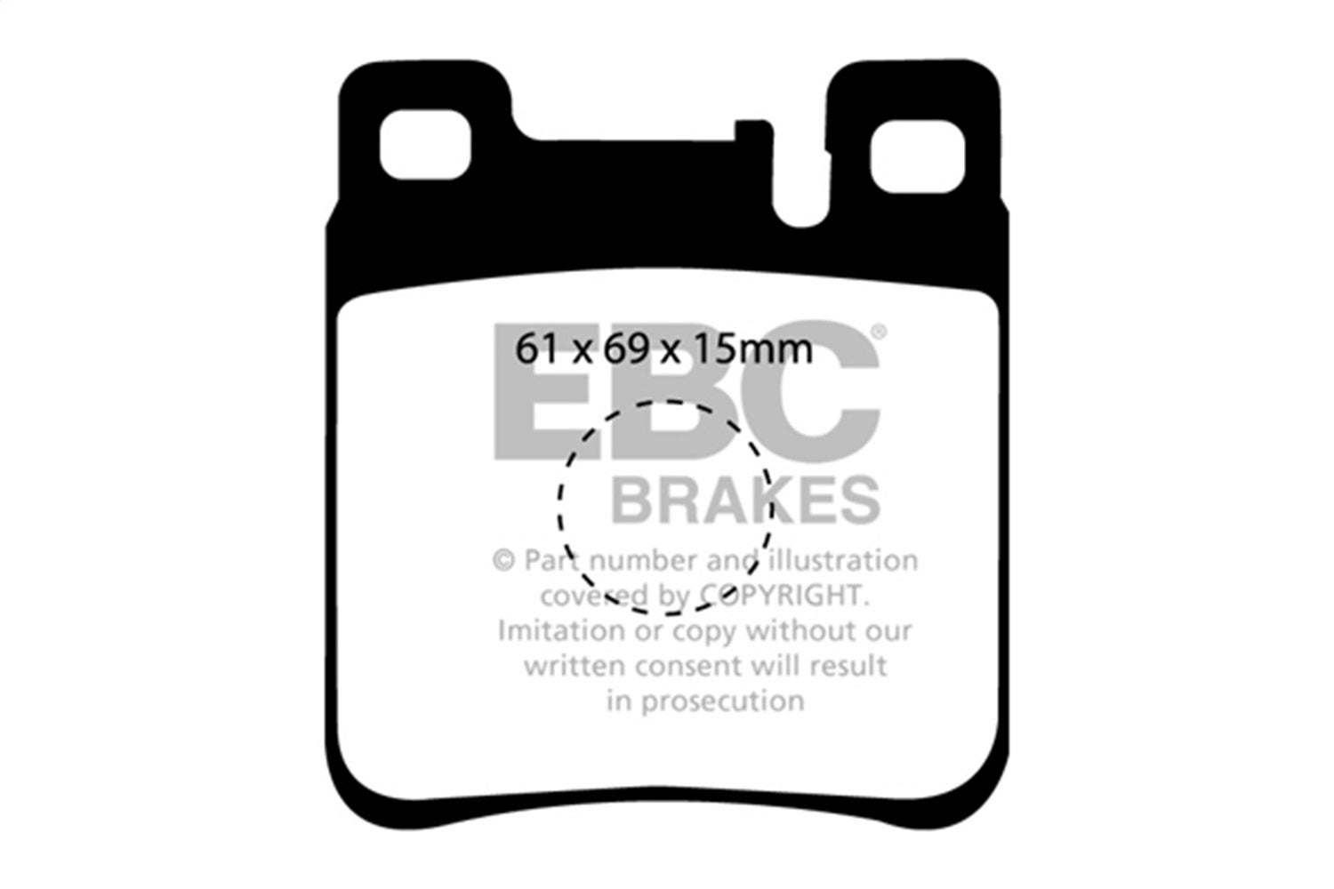 Ebc Brakes Dp4887r Yellowstuff Street And Track Brake Pads   Yellowstuff Street