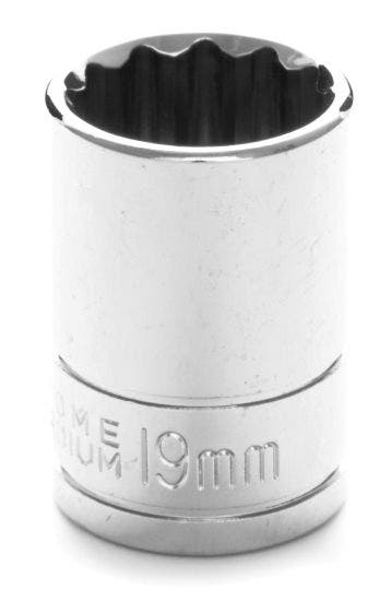 Performance Tool W32819 1/2 Dr 19Mm 12Point Socket, 1 Pack   1/2 Dr 19Mm 12Point