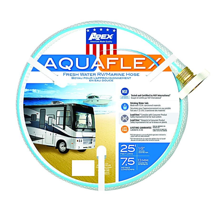 Teknor Apex 7503-25 Aquaflex Rv/Marine Hose - 1/2" X 25'   Fresh Water Hose