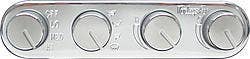 Vintage Air 491200-Rua Streamline 4 Knob Control Panel   Streamline 4 Knob
