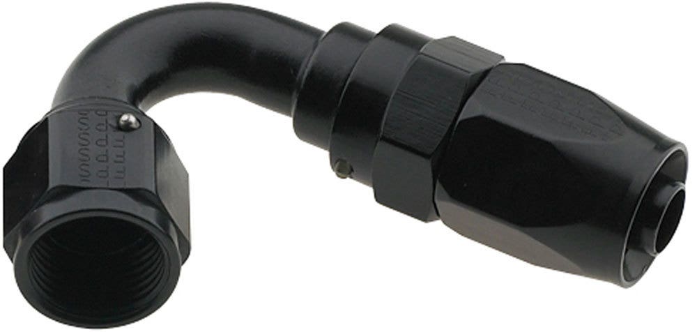 Fragola 2000 Series Pro-Flow 120 Degree Bent Tube Hose End, -8 An - Black  2000