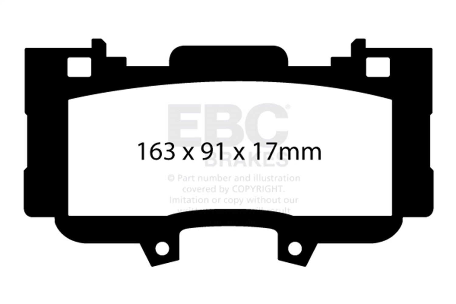 Ebc Brakes Dp43042r Yellowstuff Street And Track Brake Pads Fits 15-23 Mustang