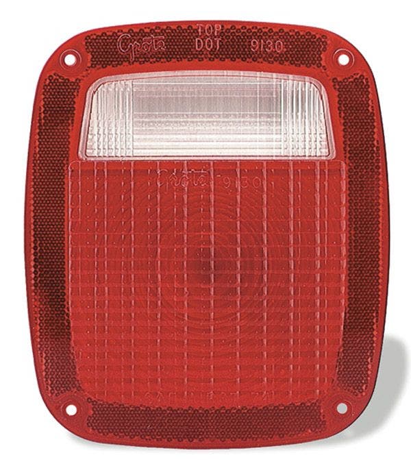 Grote 91302 Red Stop Tail Turn Replacement Lenses  Industries  Turn