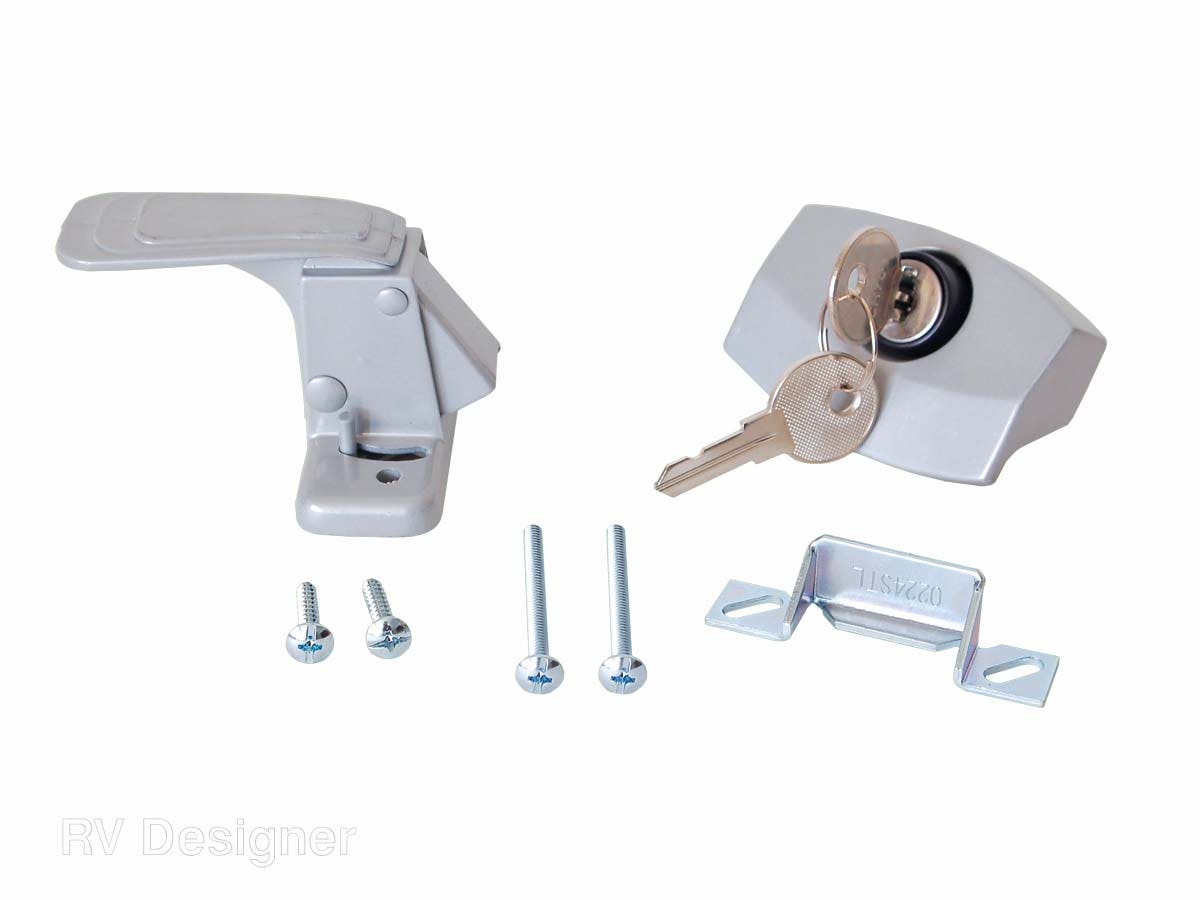 Rv Designer E311, Camper Trailer Rv Door Latch With Lock, Entry Door Hardware ,