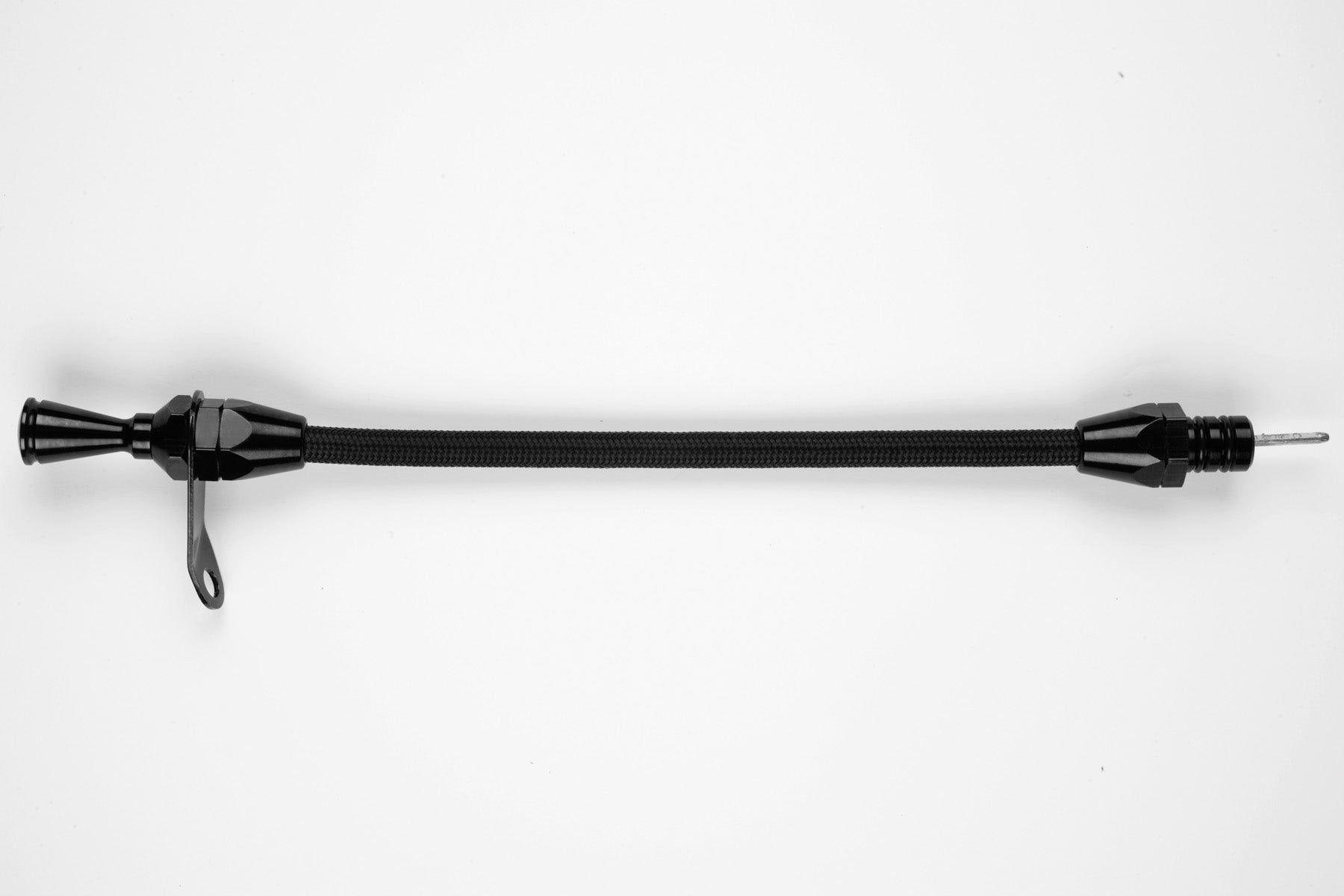 Lokar Xtd-3350Tm Firewall Mount Transmission Dipstick With Black Stainless Steel