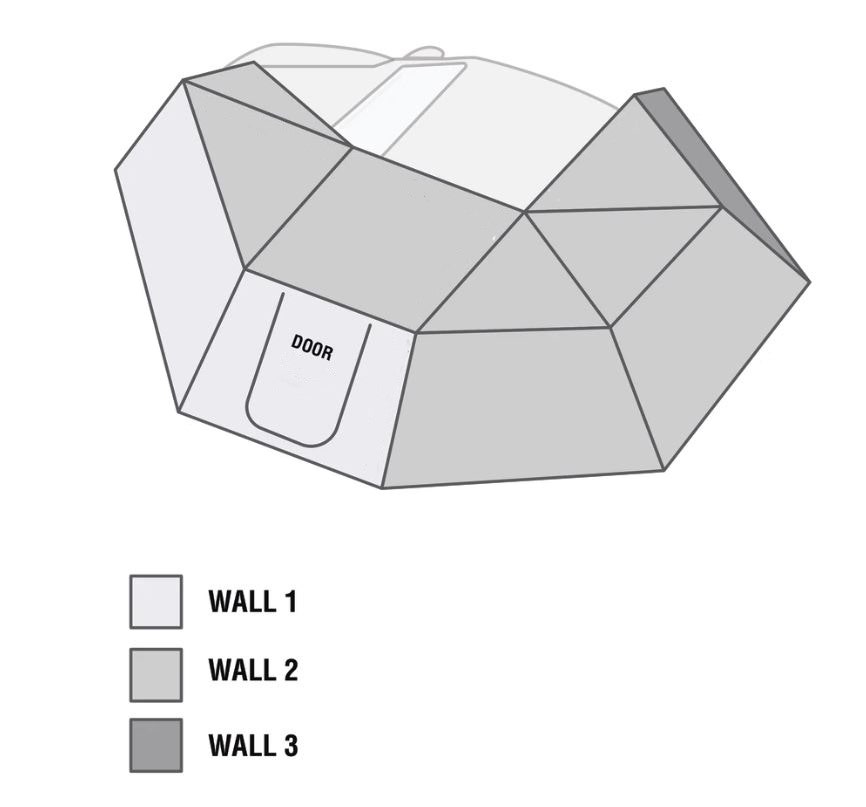 Nomadic Awning 270 - Side Wall 3 - Nomadic Awning 270 - Side Wall 3 -