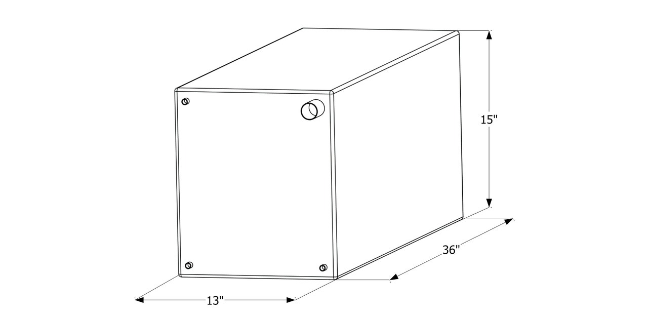 Fresh Water Tank  Wt2463  36X15x13 Fresh Water Tank  Wt2463  36X15x13