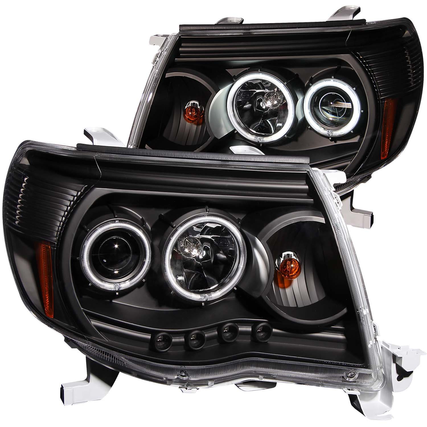 Anzo Usa 121282 Projector Headlight Set W/Halo Fits 05-11 Tacoma Anzo  Headlight