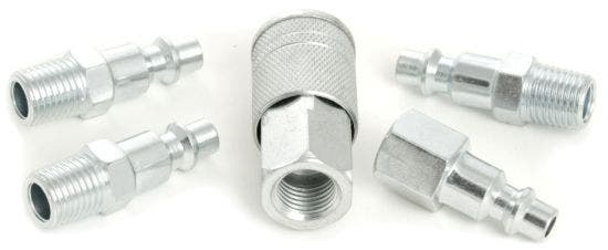 Performance Tool M604c Coupler Set, 5 Piece Coupler Fitting  End Type1 - Male