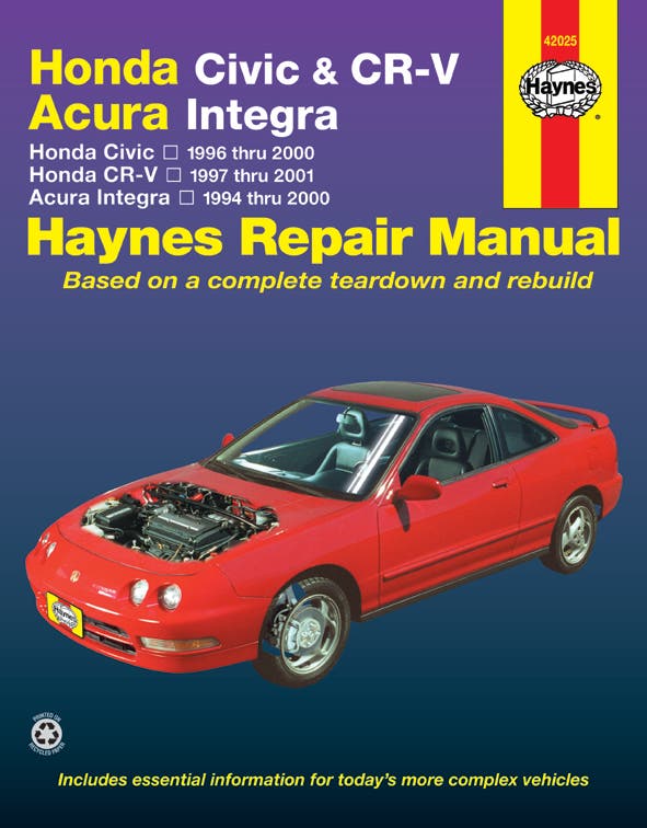 Honda Civic 1996-2000, Honda Cr-V 1997-2000 & Acura Integra 1994-2000 (Haynes