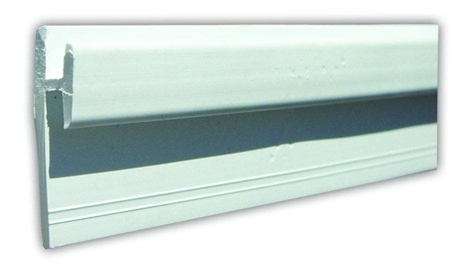 Jr Products 80401 Wall Track - Type D, 96" - White   Window Curtain Track; Color