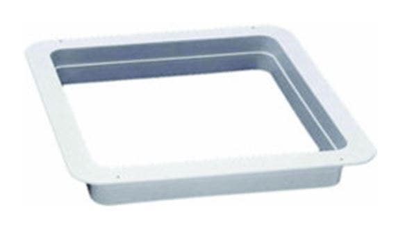 Hengs Industries 90091B Elixir Garnish White Vent   Roof Vent Trim Ring;