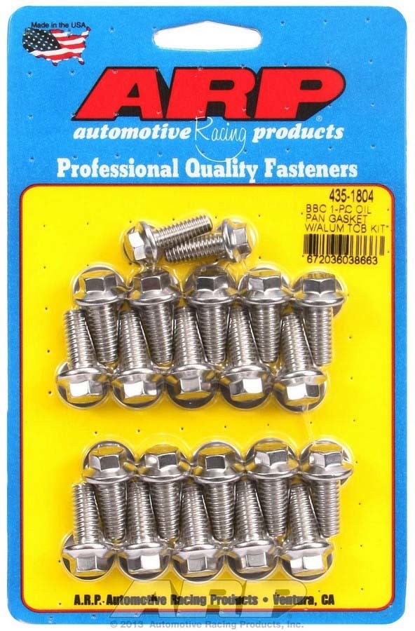 Bbc S/S Oil Pan Bolt Kit 6Pt. Bbc S/S Oil Pan Bolt Kit 6Pt.
