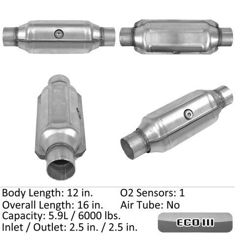 Eastern Catalytic Catalytic Converter-Universal P/N:92626  Catalytic