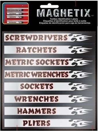 Chroma 9025 Toolbox Magnet, Silver   Decal Chroma (Tm); Logo - Screwdrivers/