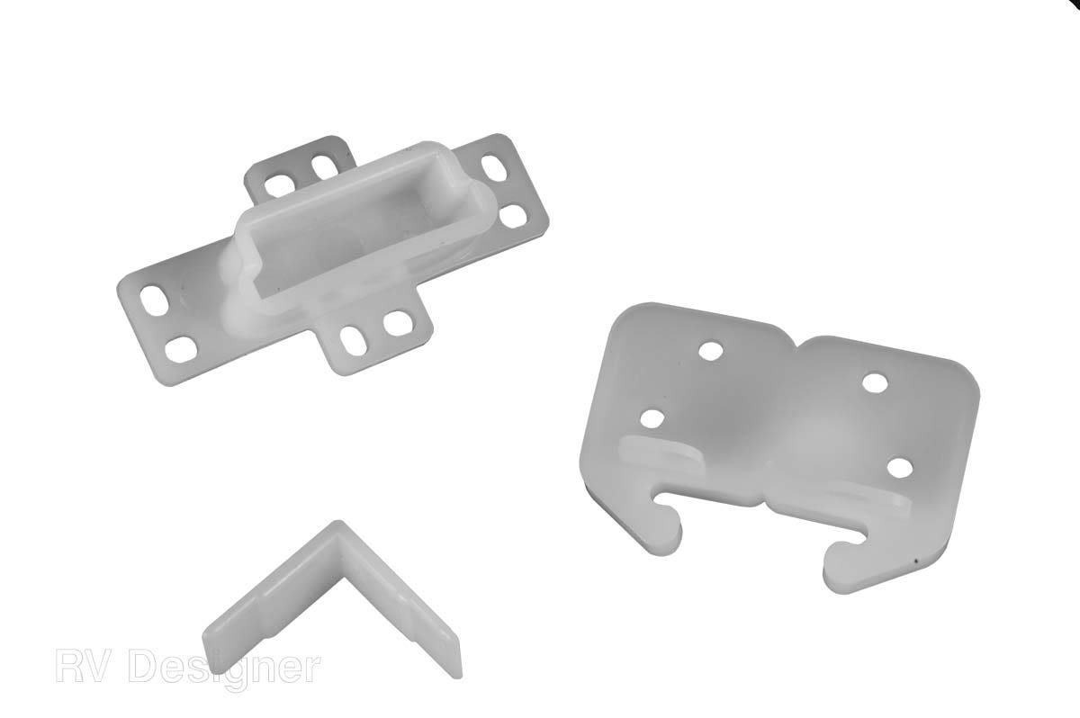 Rv Designer H301 Drawer Repair Kit W/ Drawer Slide, Rear Socket And 2 Corner