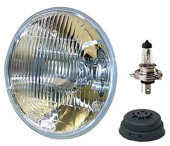 Hella 002395991 7" H4 Type Single High/Low Beam Headlamp   7  H4 Type Single