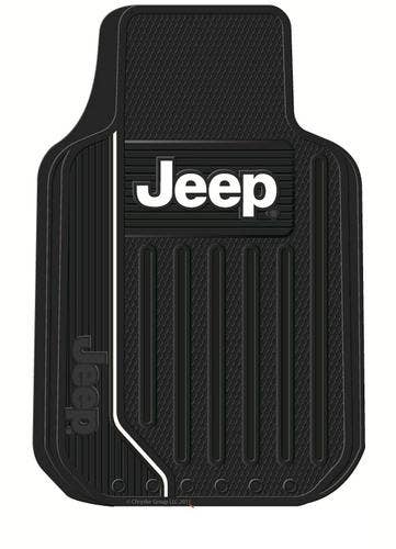 Plasticolor 001469R01 Jeep Black Universal Floor Mat   Floor Mat Floor Mats Type