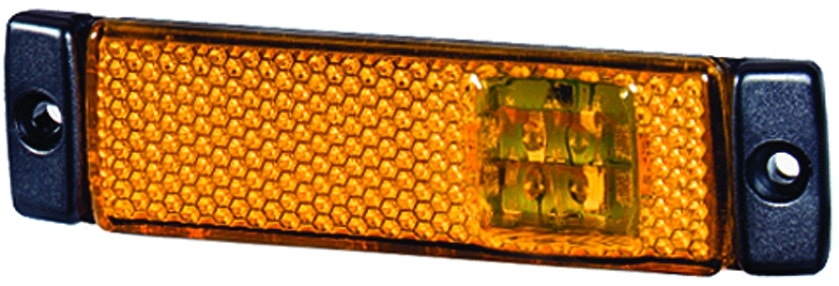 Hella 008645011 8645 Series Led Amber Side Marker Lamp With Reflex Reflector