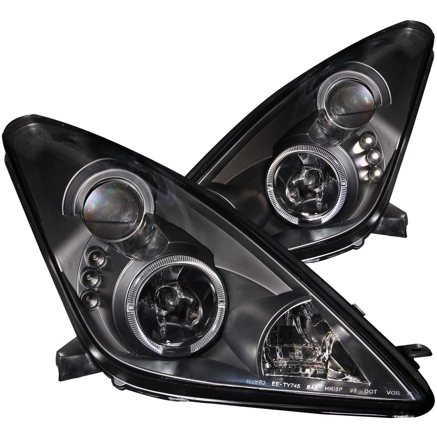 Anzo Usa 121387 Projector Headlight Set W/Halo Fits 00-05 Celica   Projector