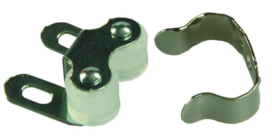 Jr Products 70225 Double Roller Cabinet Catch With Clip   Door Catch; Used To -