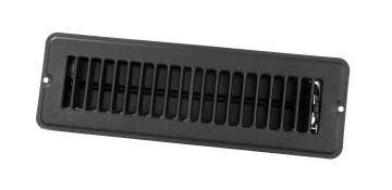Jr Products 2" X 10" Floor Register Dampened, Metal, Black  2  X 10  Floor