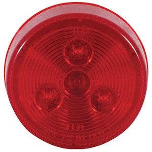 Optronics 4-Diode Round Led Clearance/Mark Light Red 2.5"  4-Diode Round Led