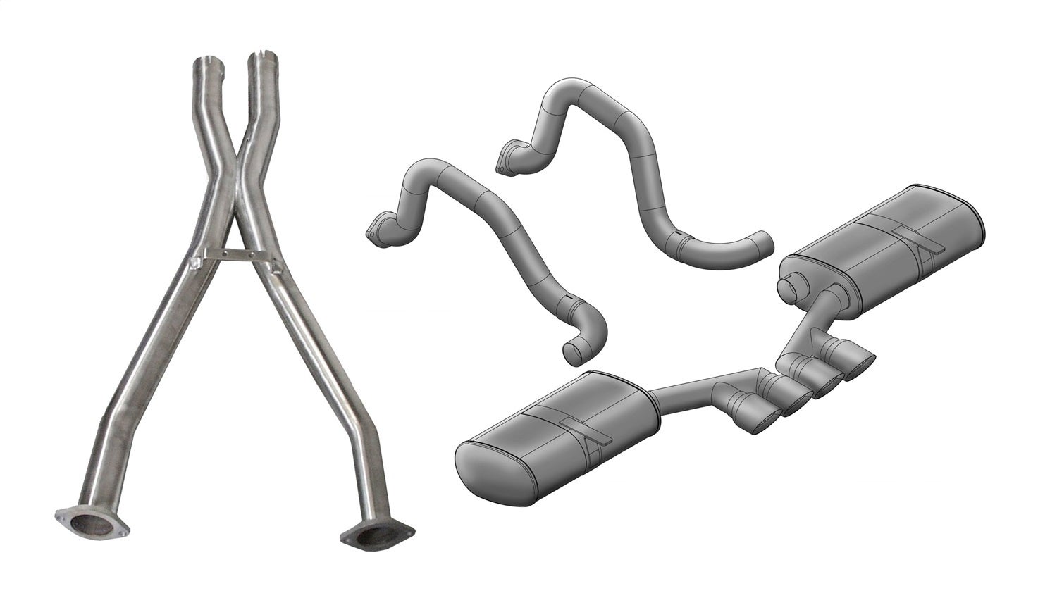 Corsa Performance 14139Cb Sport Cat-Back Exhaust System Fits 97-04 Corvette