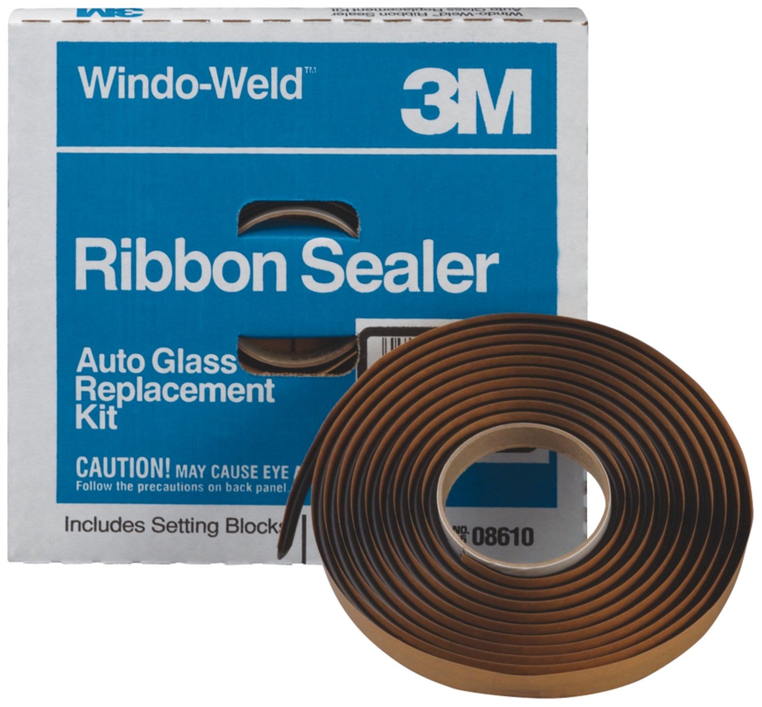 3M(Tm) Windo-Weld(Tm) Round Ribbon Sealer, 08610, 1/4 In X 15 Ft Kit, 12 Per