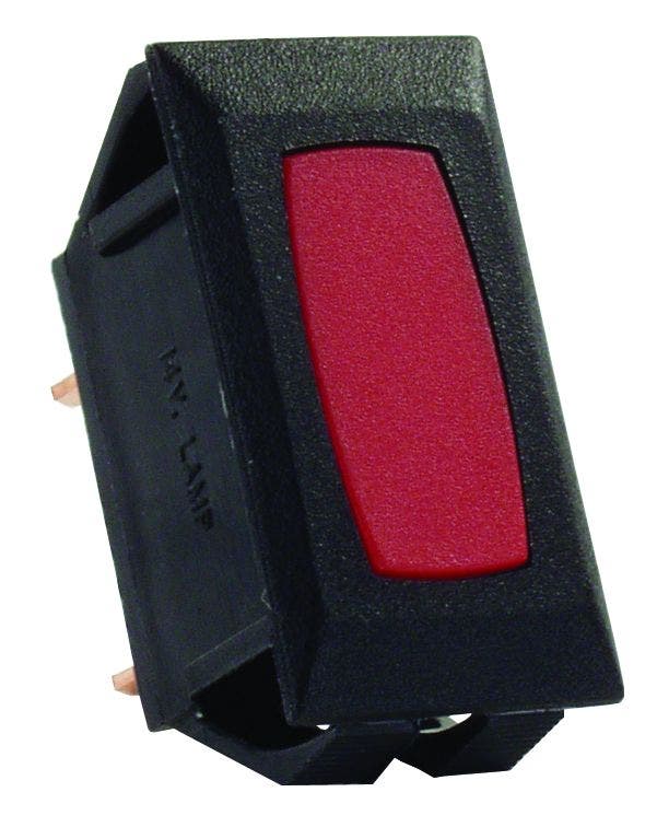 Jr Products 12725 Red/Black Indicator Light For Switch   Power Indicator Light;