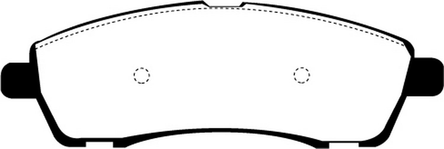 Ebc Brakes Dp61603 6000 Series Greenstuff Truck/Suv Brakes Disc Pads   Brake Pad