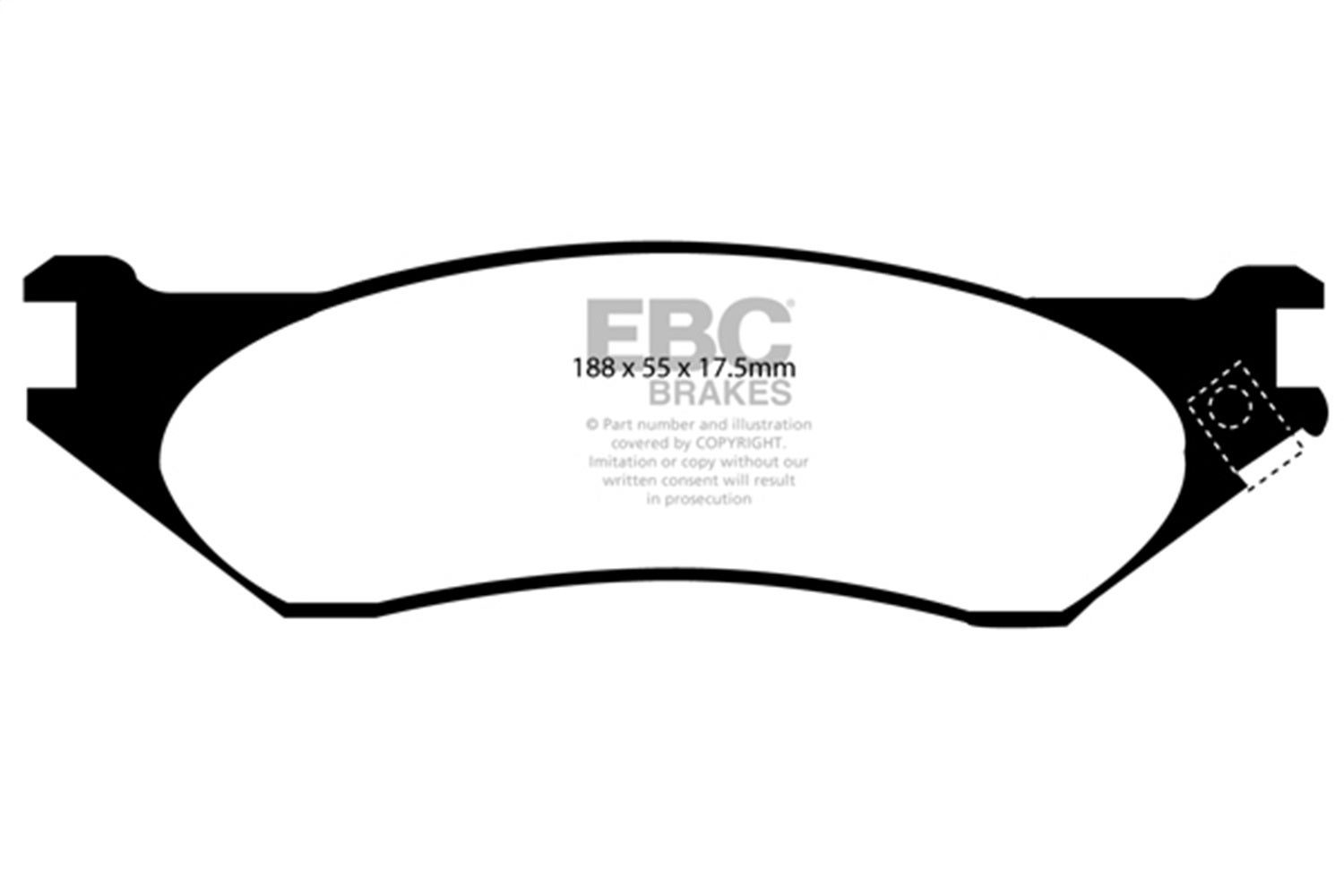 Ebc Brakes Ud702 Ultimax  Brake Pads   Ultimax  Brake Pads