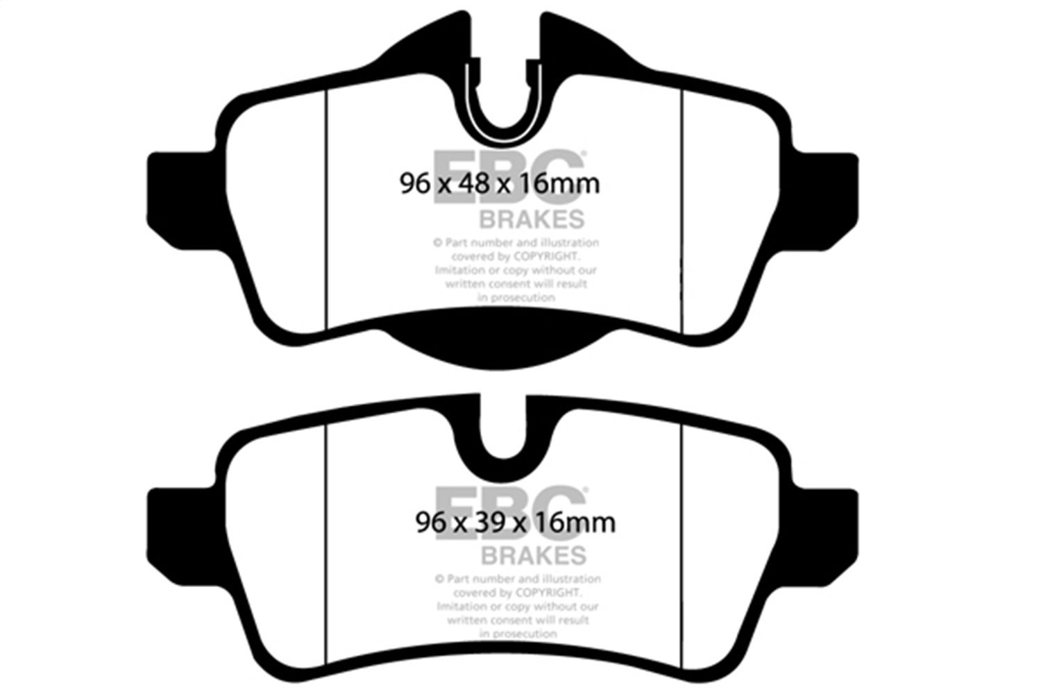 Ebc Brakes Dp51931ndx Bluestuff Ndx Full Race Brake Pads Fits 07-15 Cooper