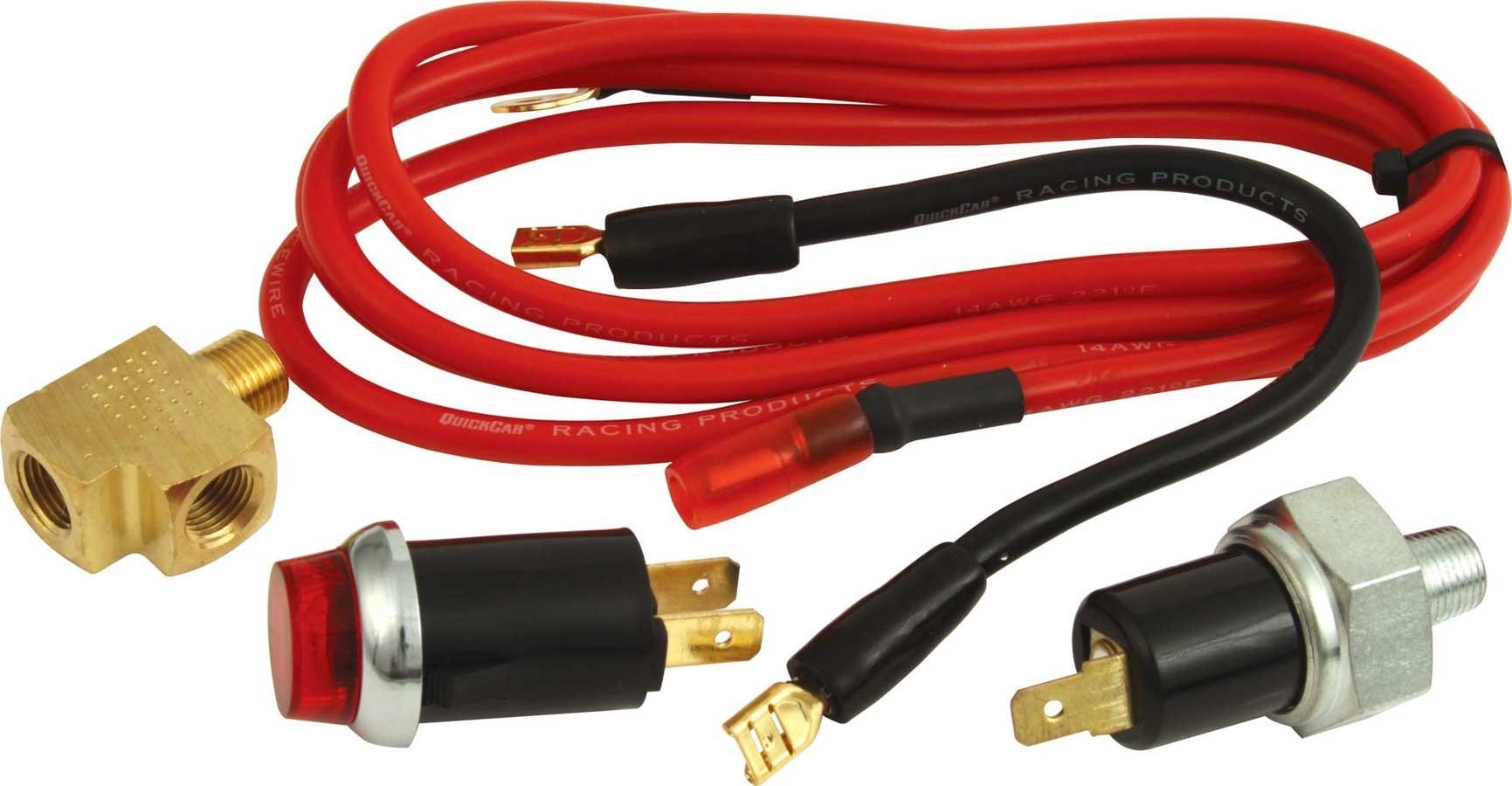 Quickcar Racing Products 61-711 Red Lens Oil Pressure Warning Light Kit