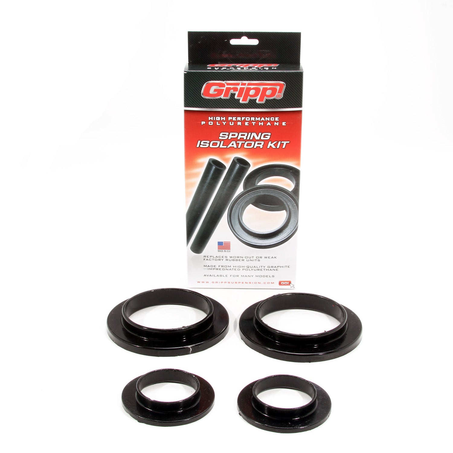 Bbk Performance 2546 Gripp Polyurethane Coil Spring Isolators Fits Mustang Bbk