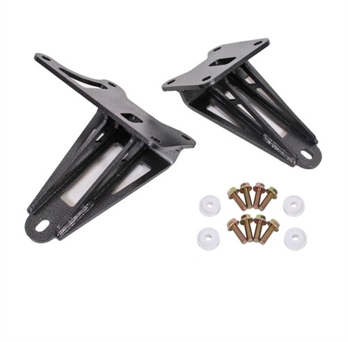 Bmr Suspension Motor Mount, Bolt-On, Bracket, Adjustable Height, Steel, Black