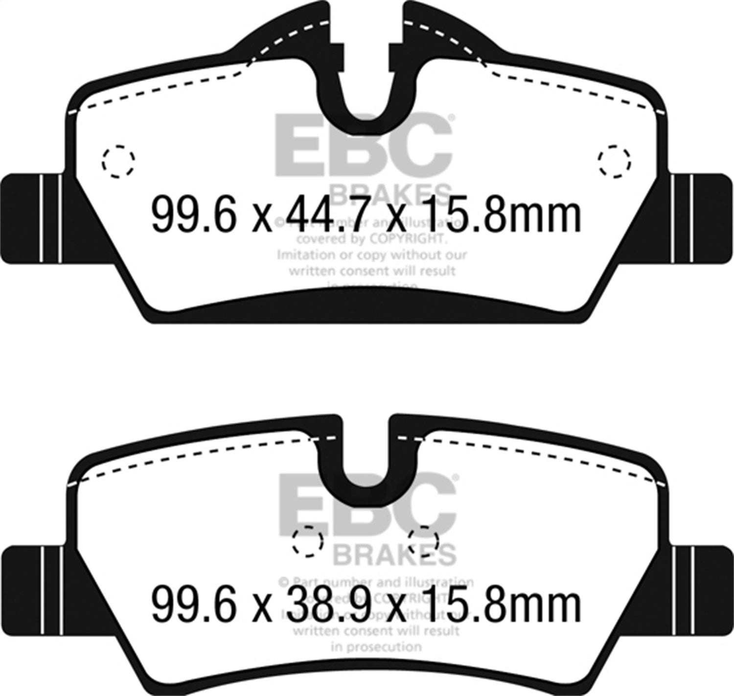 Ebc Brakes Ud1800 Ultimax  Brake Pads Fits 14-23 Cooper   Ultimax  Brake Pads