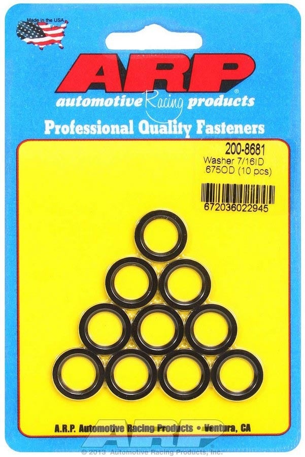 Arp 200-8681 7/16" Id X 675 Od Connecting Rod Washer - 10 Piece Arp  7/16  Id X