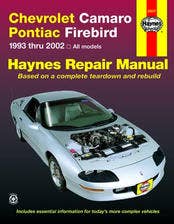 Haynes Repair Manual For Camaro/Firebird Number 24017  Repair Manual For