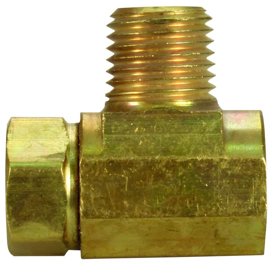 Dual Tank Manifold Tee   Propane Adapter Fitting; End Size1 - 1/4 Inch, End