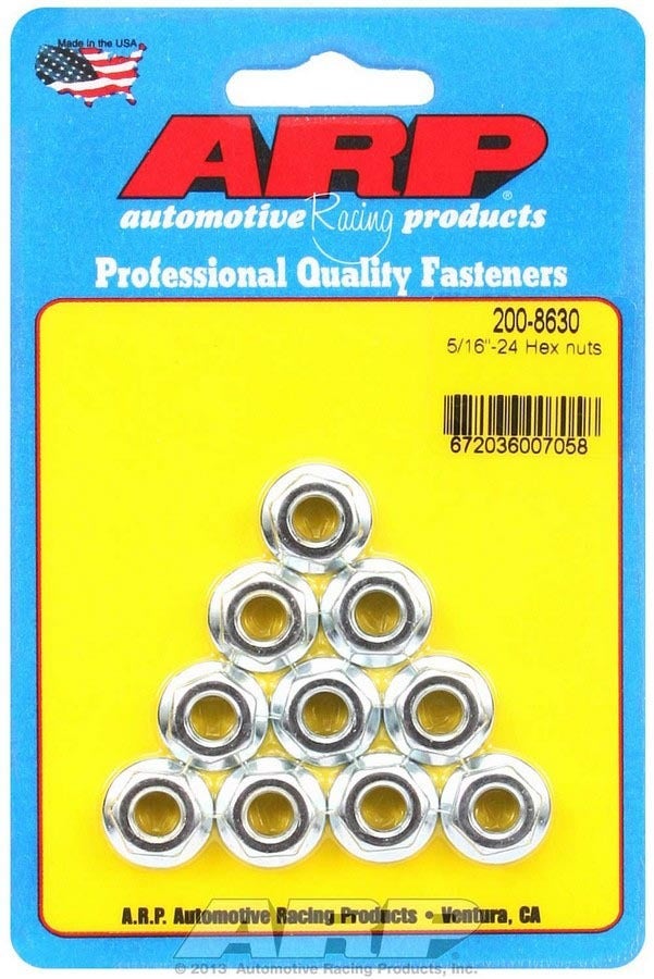 Arp 200-8630 5/16"-24 Hex Nut - 10 Piece Arp  5/16 -24 Hex Nut - 10 Piece