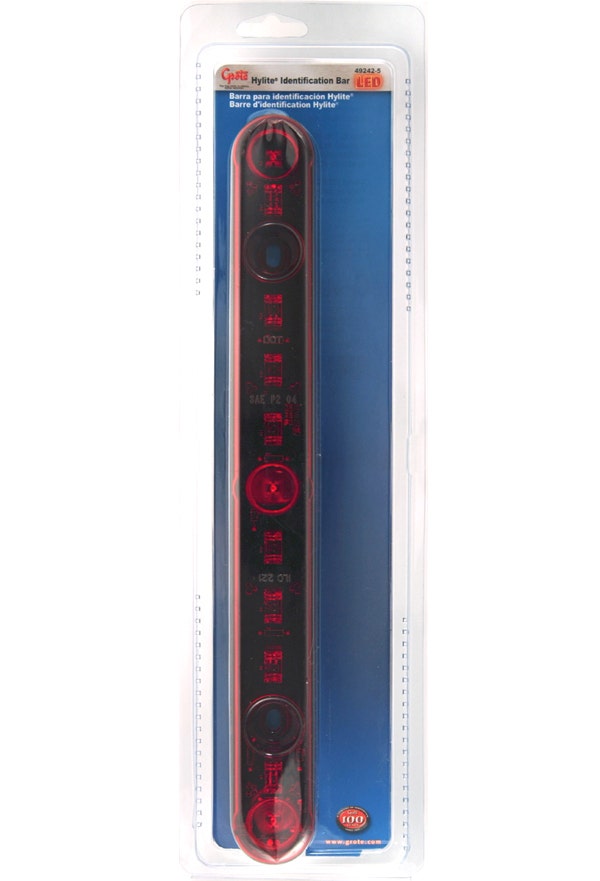 Grote 49242-5 Red 15" Thin-Line Led Bar Light (Hylite Identification)