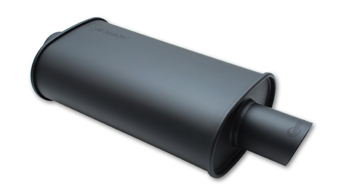 Vibrant Performance 1154 Streetpower Flat Black Oval Muffler Streetpower Exhaust