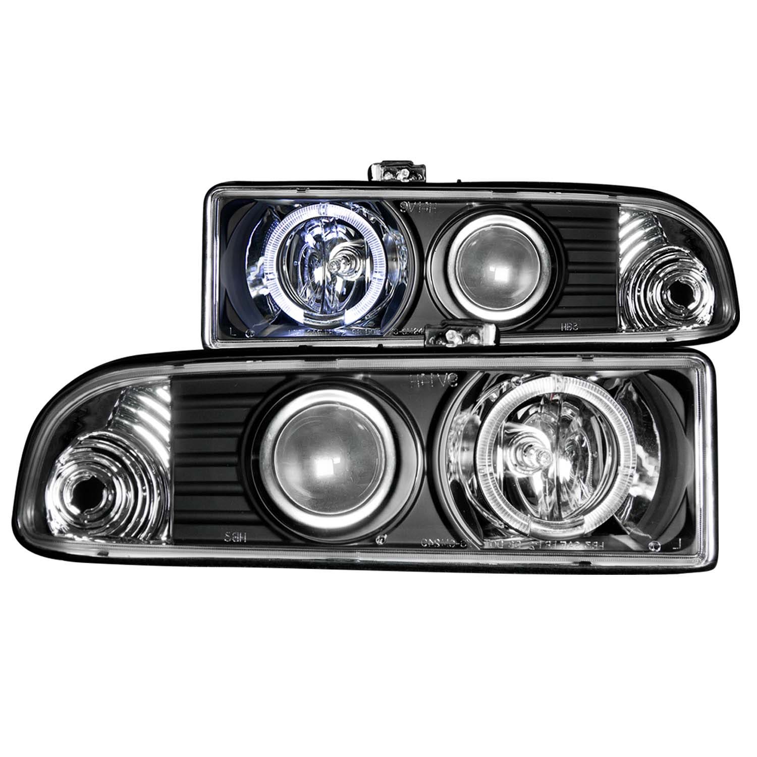 Anzo Usa 111015 Projector Headlight Set W/Halo Fits 98-04 S10 Blazer S10 Pickup