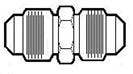 Anderson Metals (0404206) Short Flare Union, 3/8", 5/8-18 Thread Size Anderson