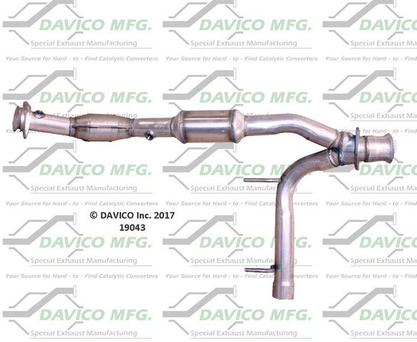 Davico Mfg Catalytic Converter P/N:19043  Catalytic Converter P/N: