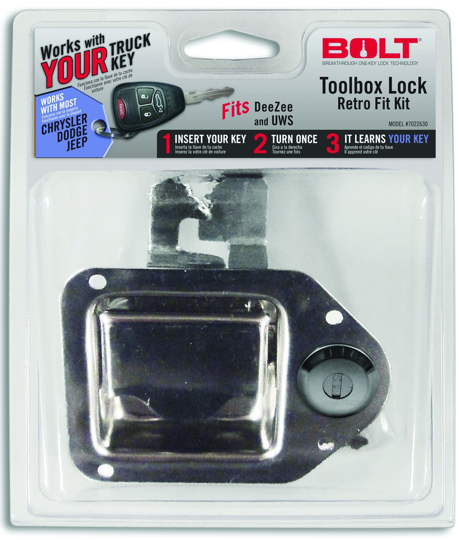 Bolt Toolbox Latch Dodge/Jeep  Locks/ Strattec Security  Tool Box Lock; Material